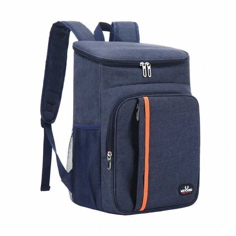 Oxford Cloth Insulated Backpack – Foldable Thermal Shoulder Bag for Lunch & Delivery
